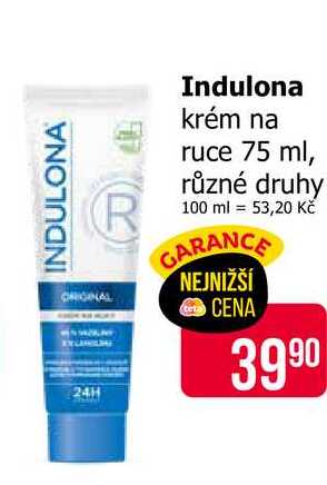 Indulona krém na ruce 75 ml, různé druhy 1