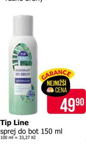 Tip Line  sprej do bot 150 ml