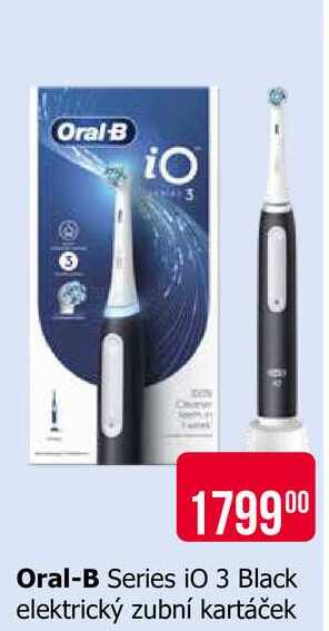 Oral-B Series iO 3 Black elektrický zubní kartáček 