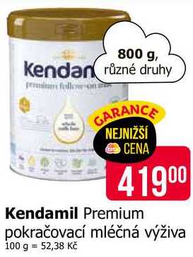 Kendamil Premium pokračovací mléčná výživa 800 g
