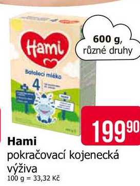 Hami pokračovací kojenecká výživa 2x300g