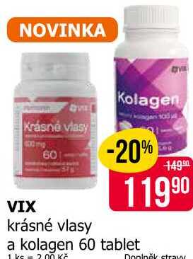 VIX Kolagen krásné vlasy a kolagen 60 tablet 
