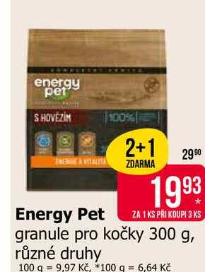 Energy Pet granule pro kočky 300 g
