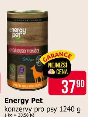Energy Pet konzervy pro psy 1240 g