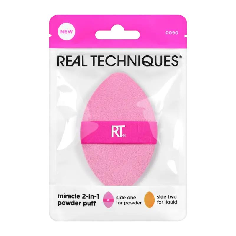 Real Techniques Houbička na make-up a pudr Powder Puff, 1 ks