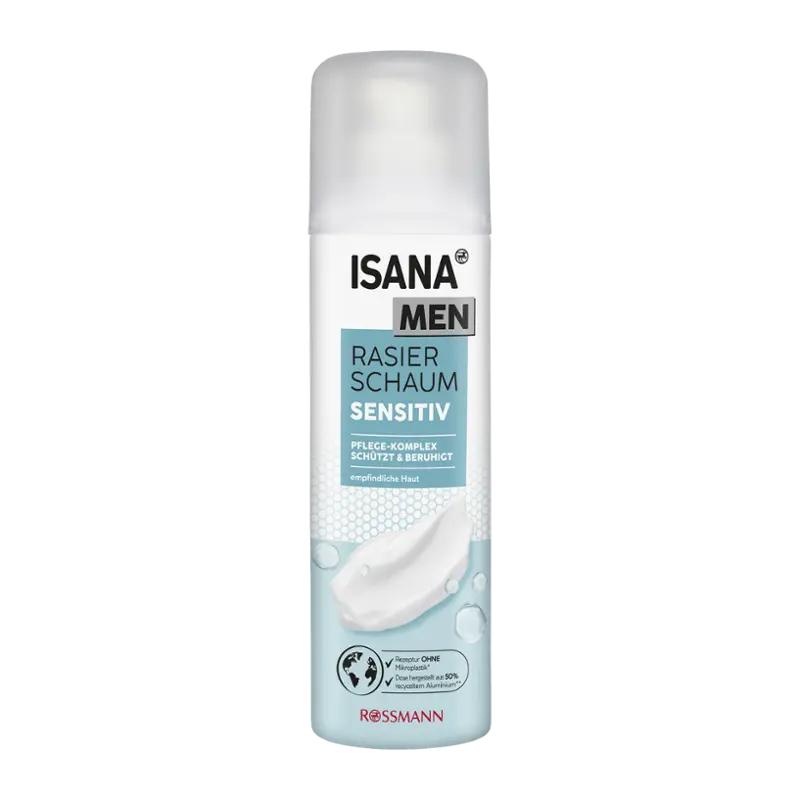 ISANA Men Pěna na holení Sensitive, 300 ml