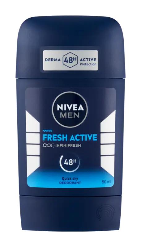NIVEA Men Deodorant tuhý pro muže Fresh Active, 50 ml