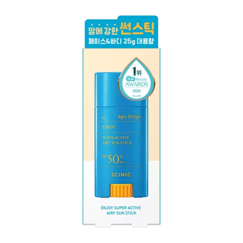 Scinic Opalovací krém v tyčince Enjoy Super Active SPF50+, 25 g