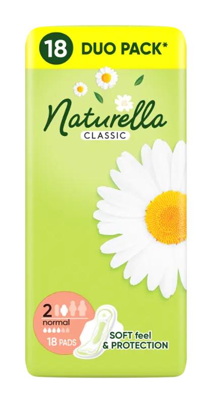 Naturella Hygienické vložky s vůní heřmánku Classic Normal, 18 ks