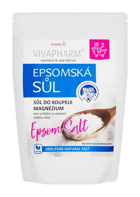 Vivapharm Epsomská sůl do koupele s magnéziem, 1 kg