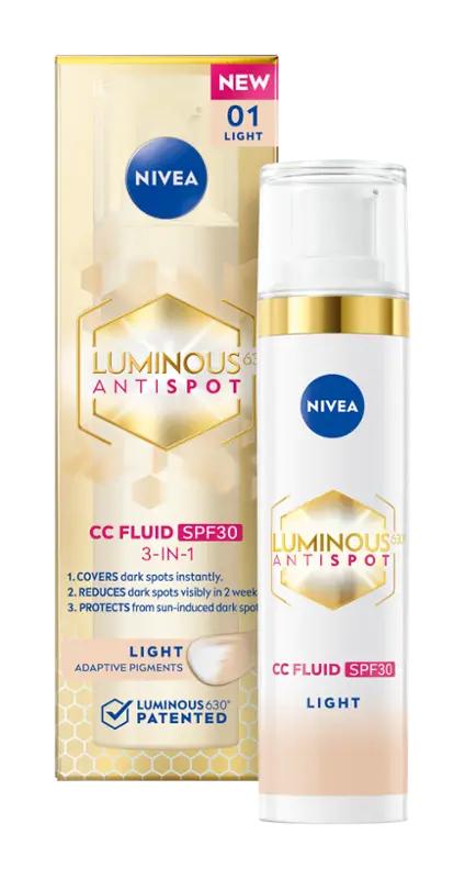NIVEA CC krém Luminous630 light, SPF30, 40 ml