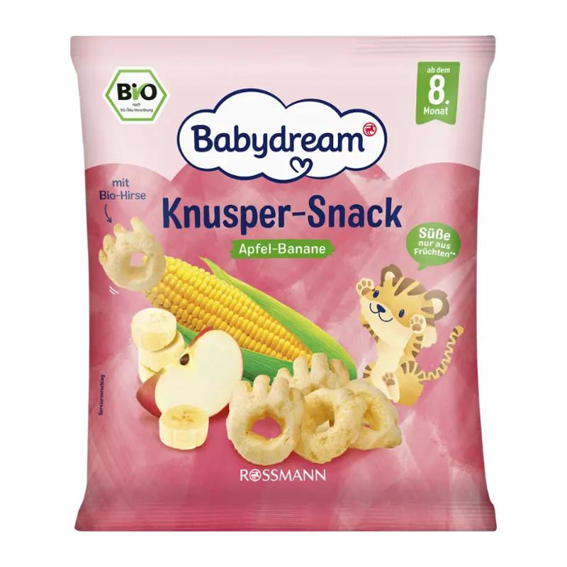 Babydream BIO Křupavá svačinka jablko-banan, 30 g
