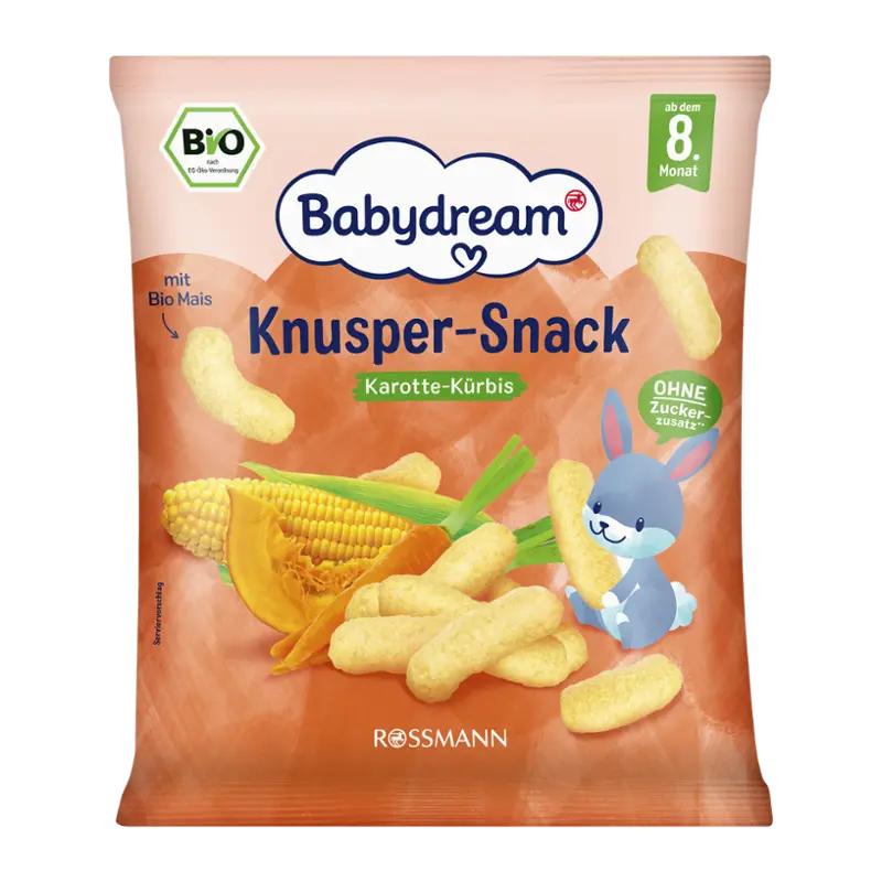 Babydream BIO křupavá svačinka s mrkví a dýní, 30 g