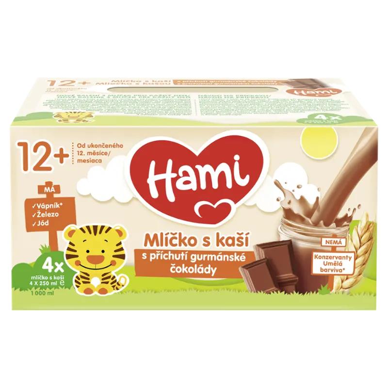 Hami Mlíčko s kaší s příchutí gurmánské čokolády  4 x 250 ml, 1000 ml