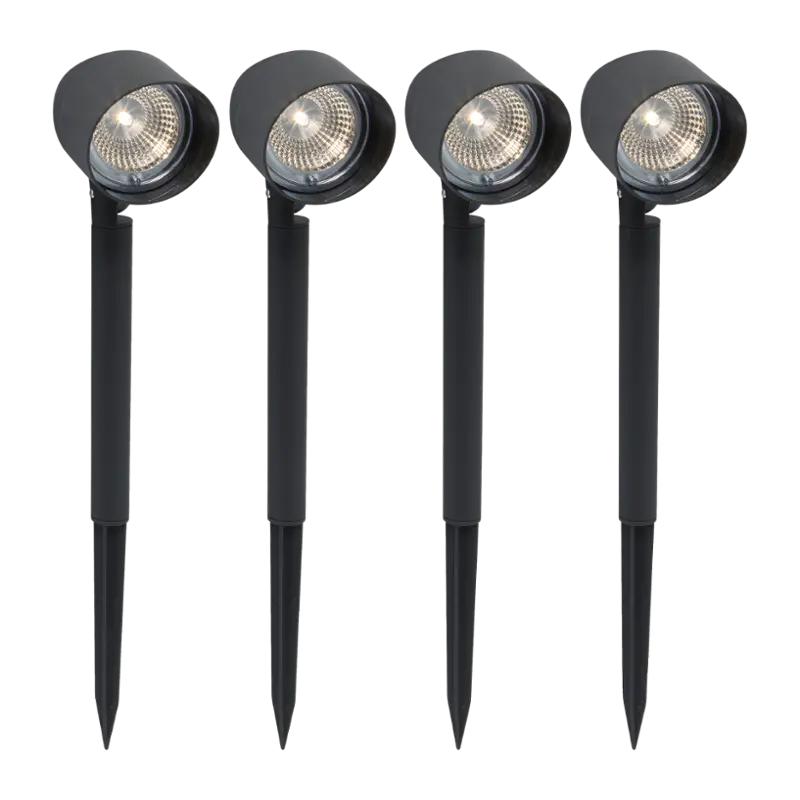 IDEENWELT Solární zahradní LED světlo, 4 ks