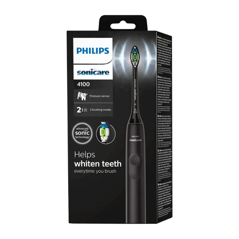 Philips Elektrický zubní kartáček Sonicare 4100 HX3681/54 černý, 1 ks
