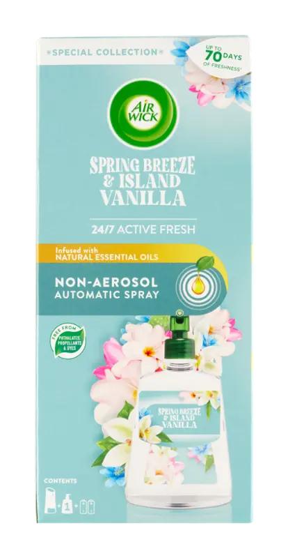 Air Wick Difuzér a náplň do osvěžovače vzduchu Active Fresh Jarní vánek a vanilka, 228 ml