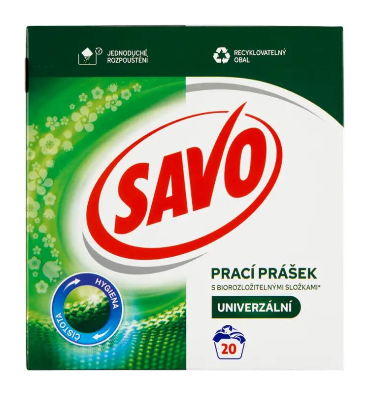 Savo Prací prášek bez chloru Univerzální, 20 pd
