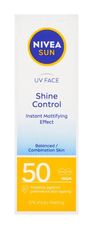 NIVEA Zmatňující pleťový krém na opalování SPF50, 50 ml