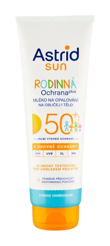 Astrid Mléko na opalování na obličej i tělo SPF50+, 250 ml