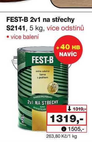 FEST-B 2v1 na střechy S2141, 5 kg