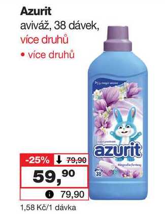 Azurit aviváž, 38 dávek