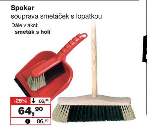 Spokar souprava smetáček s lopatkou