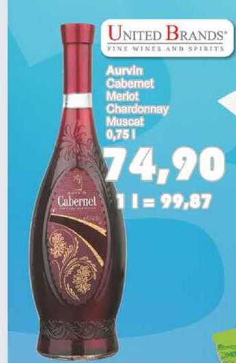 Aurvin Cabernet Merlot Chardonnay Muscat 0,75l