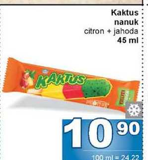Kaktus nanuk citron + jahoda 45 ml 