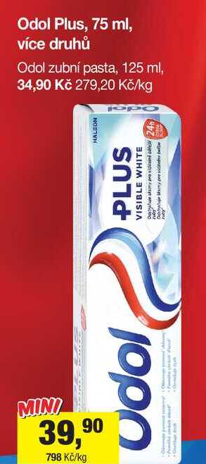 Odol Plus, 75 ml, více druhů 
