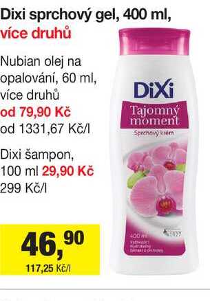 Dixi sprchový gel, 400 ml, více druhů