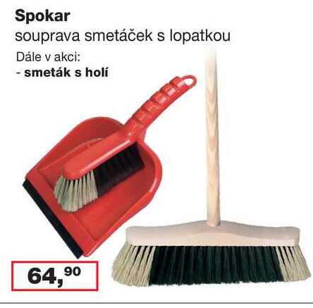 Spokar souprava smetáček s lopatkou