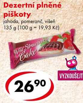 Dezertní plněné piškoty, 135 g
