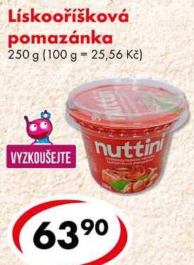 Lískooříšková pomazánka, 250 g
