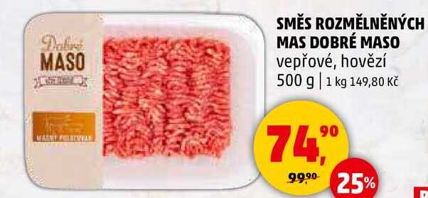 SMĚS ROZMĚLNĚNÝCH MAS DOBRÉ MASO vepřové, 500 g