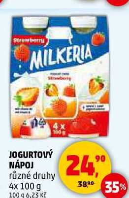 JOGURTOVÝ NÁPOJ různé druhy, 4x 100 g  