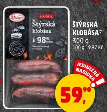 ŠTÝRSKÁ KLOBÁSA, 300 g