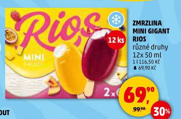 ZMRZLINA MINI GIGANT RIOS různé druhy, 12x 50 ml
