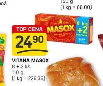 VITANA MASOX 8 + 2 ks 110 g 