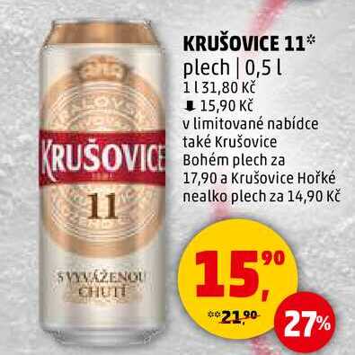 KRUŠOVICE 11 plech, 0,5 l