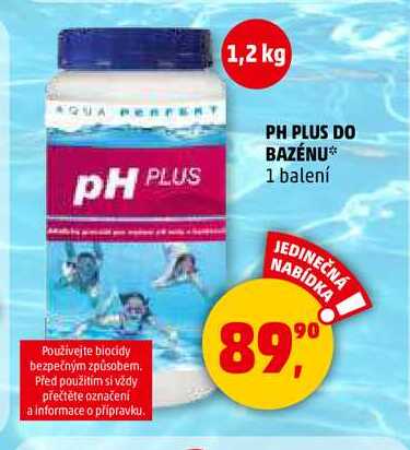 PH PLUS DO BAZÉNU, 1 balení