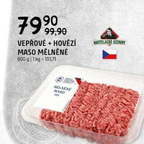 Mleté maso vepřové hovězí 600g