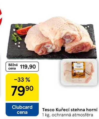 Tesco Kuřecí stehna horní, 1 kg
