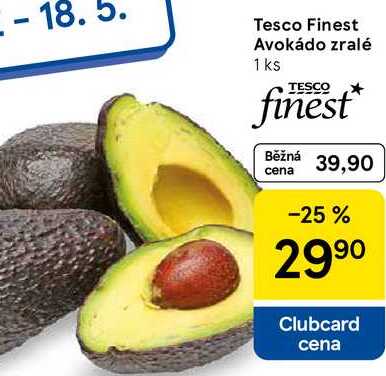 Tesco Finest Avokádo zralé, 1 ks 