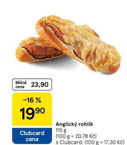Anglický rohlík, 115 g 