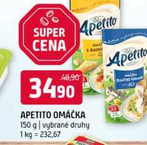 Apetito omáčka 150 g vybrané druhy 
