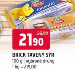 Brick tavený sýr 100 g vybrané druhy