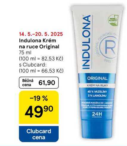 Indulona Krém na ruce Original, 75 ml   