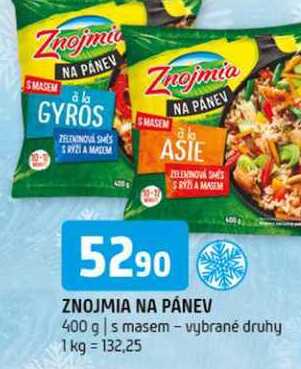 Znojmia na pánev 400 g s masem vybrané druhy 