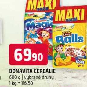 Bonavita cereálie 600 g vybrané druhy 